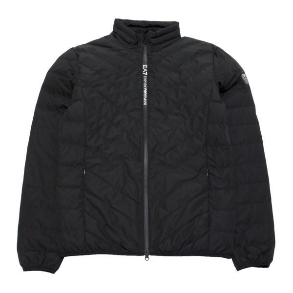 EA7 光沢のある黒 ダウンジャケット エンポリアルマーニ ダウンジャケット EMPORIO ARMANI EA7