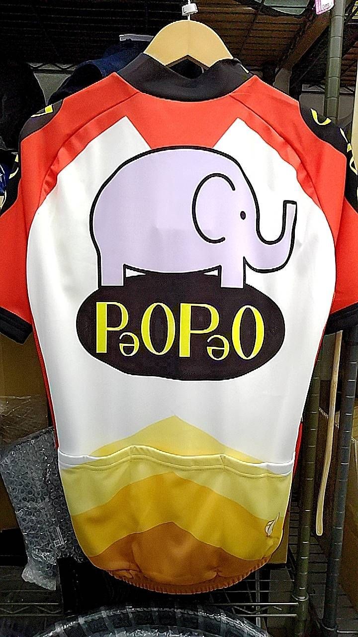 店頭 PEARL-IZUMI Lサイズ 半袖 サイクル ジャージ P-621-B パオパオ プリントジャージ ぞう パールイズミ