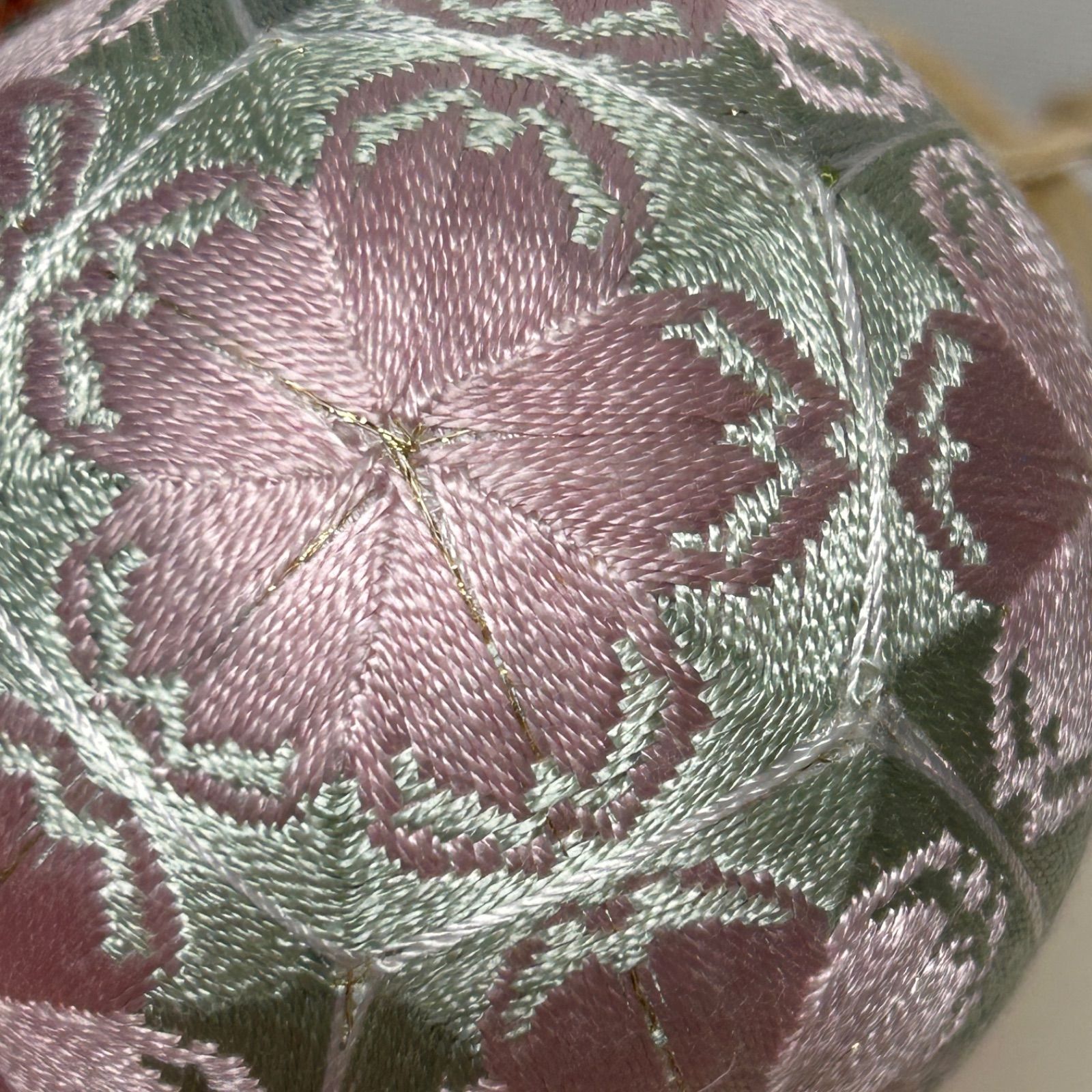手鞠 手毬 てまり 314 刺繍 桜5 手毬25-5-6】てまり・手鞠・桜柄 手鞠 手毬 てまり 314 刺繍 桜5 手毬25-5-6】てまり・手鞠・桜柄
