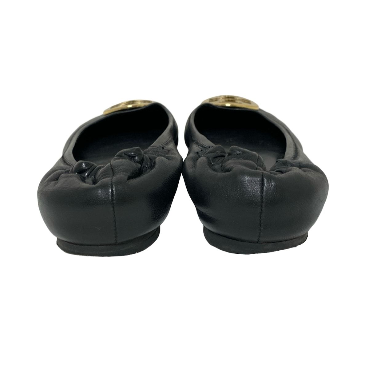 【靴裏以外美品】Tory Burch ブラック フラットシューズ トリーバーチ TORY BURCH バレエシューズ フラットシューズ