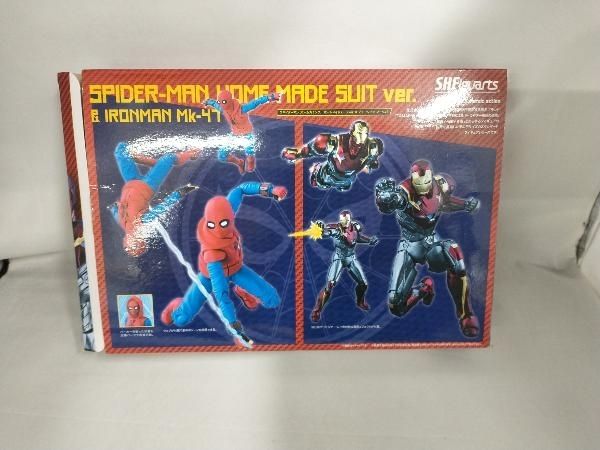 【美品】即発送！ フィギュアーツ　アイアンマンMk47&スパイダーマン 話題の最新映画『スパイダーマン：ホームカミング』に登場の