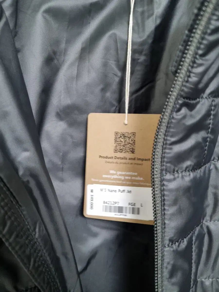 L 105 ー 110 patagonia パタゴニア ナノパフ フォージーグレイ