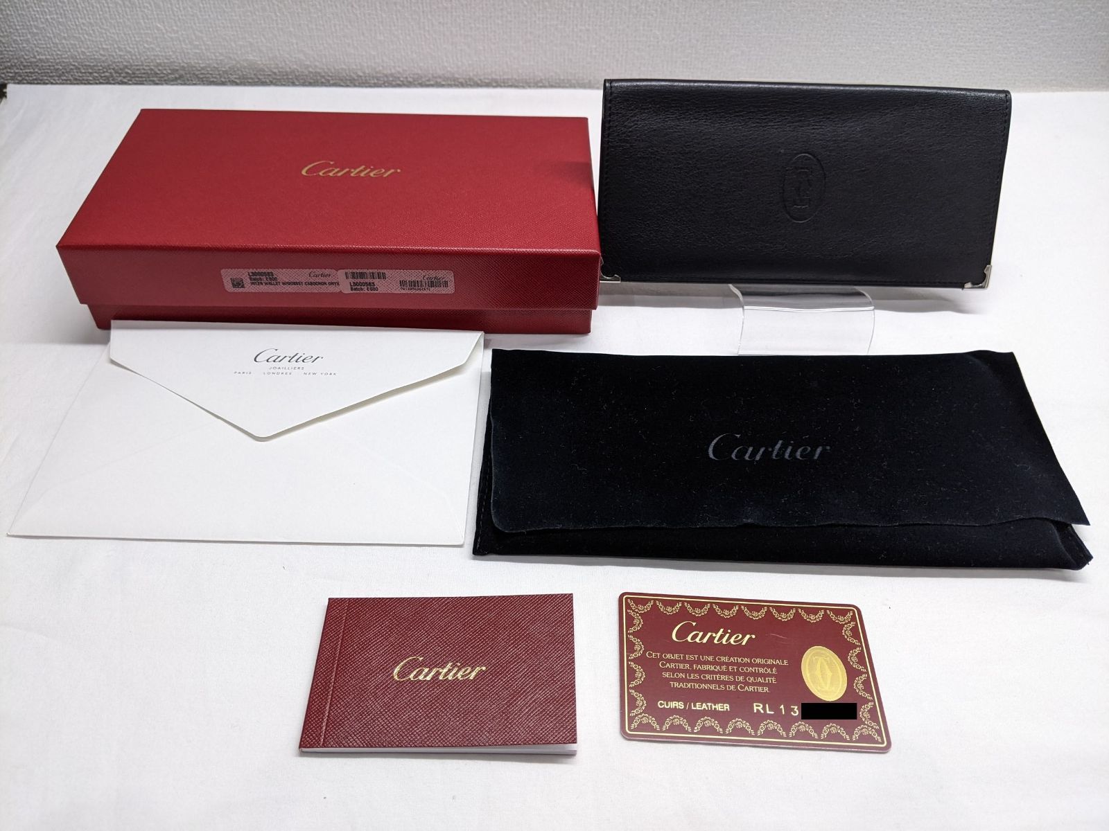 Cartier カルティエ マストドゥカルティエ 財布 長財布 黒 L3000583