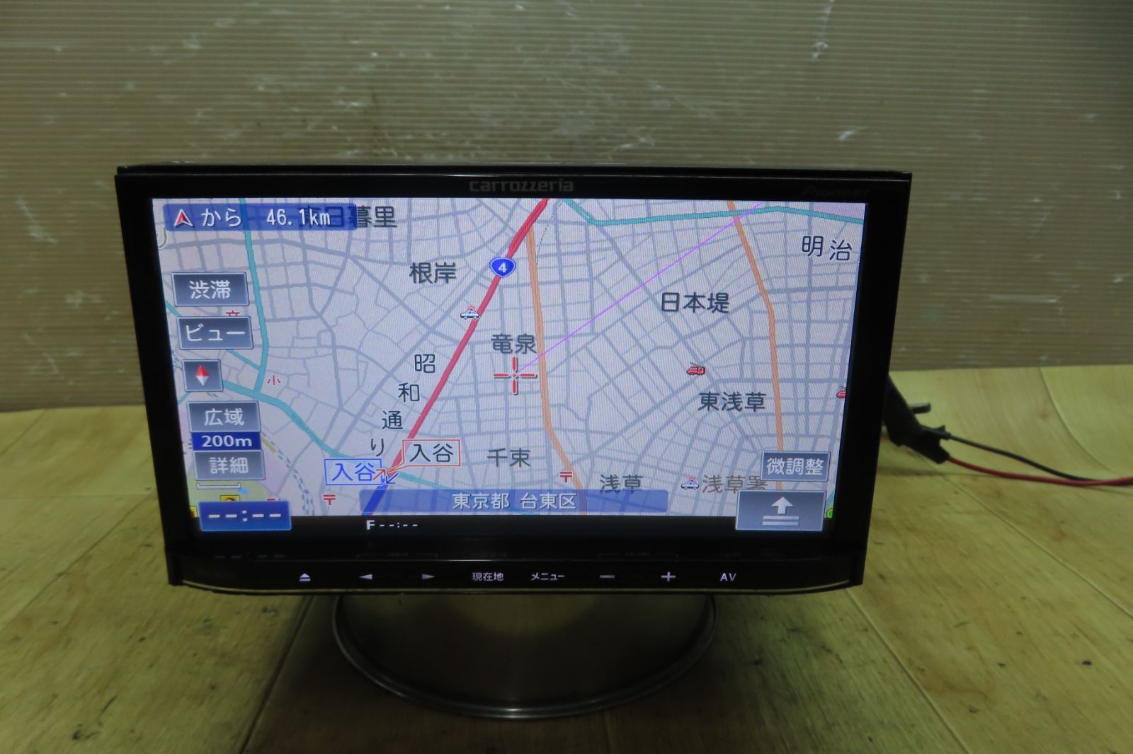 タッチパネル正常 付 F1792|カロッツェリア AVIC-MRZ09 SDナビ 地図2011年 地デジTVフルセグ|Bluetooth内蔵 CD DVD再生OK