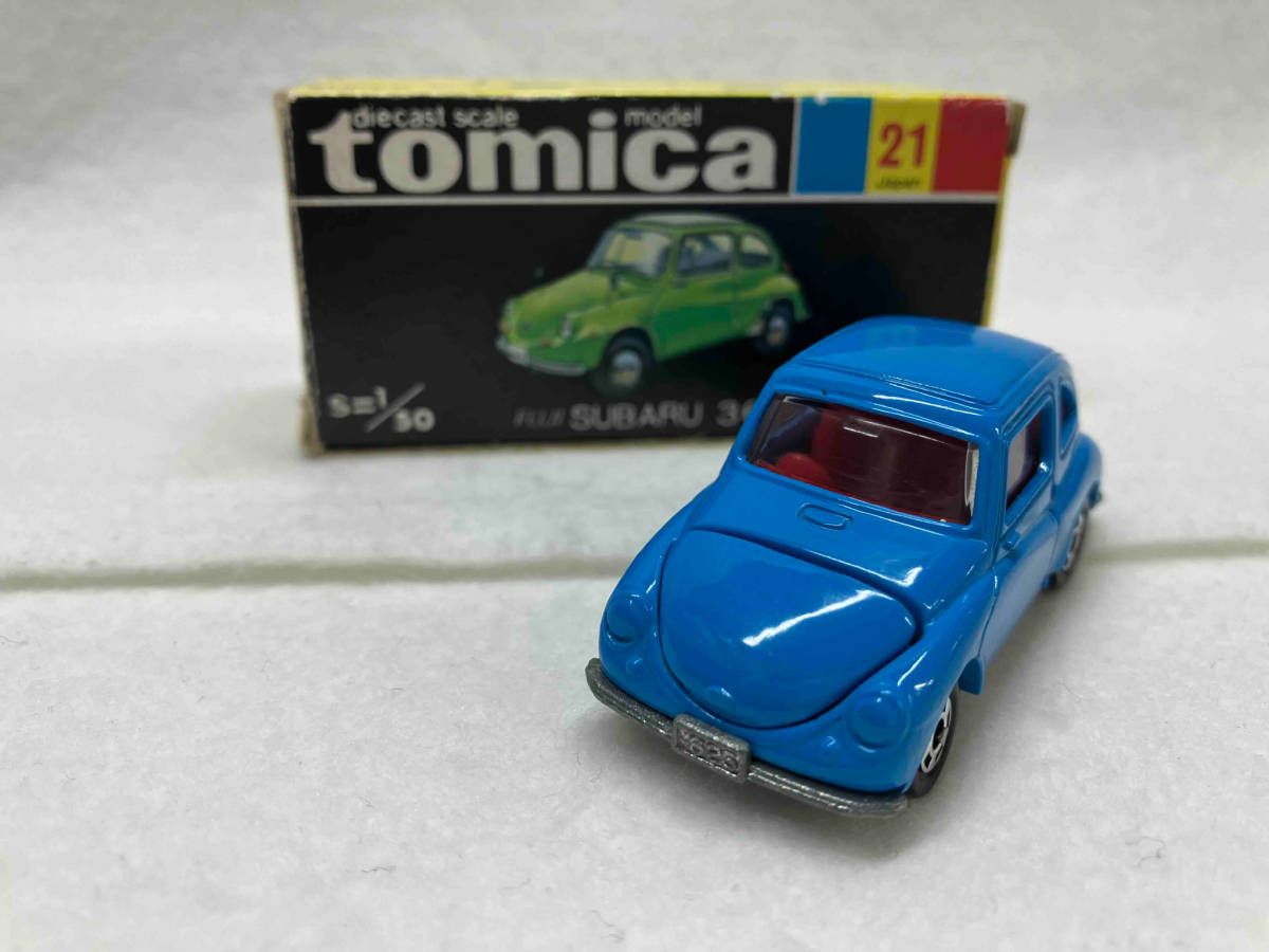 トミカ No.21 富士重工 スバル 360 青 シート:赤 1Hホイール
