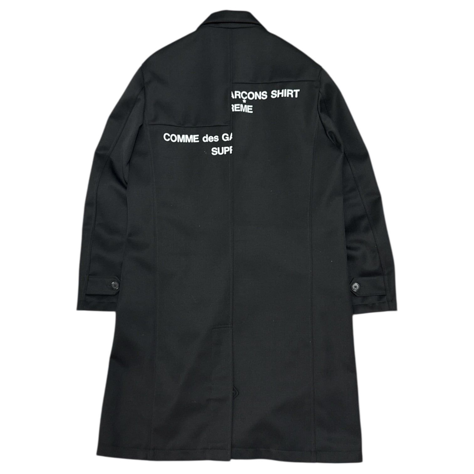 Supreme x COMME des GARCONS SHIRT Split Logo Coat