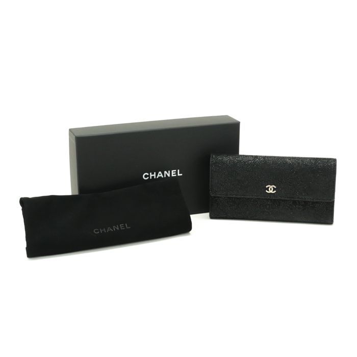 シャネル CHANEL レースイズモア ゴートスキン (レザー) SV金具 ココ