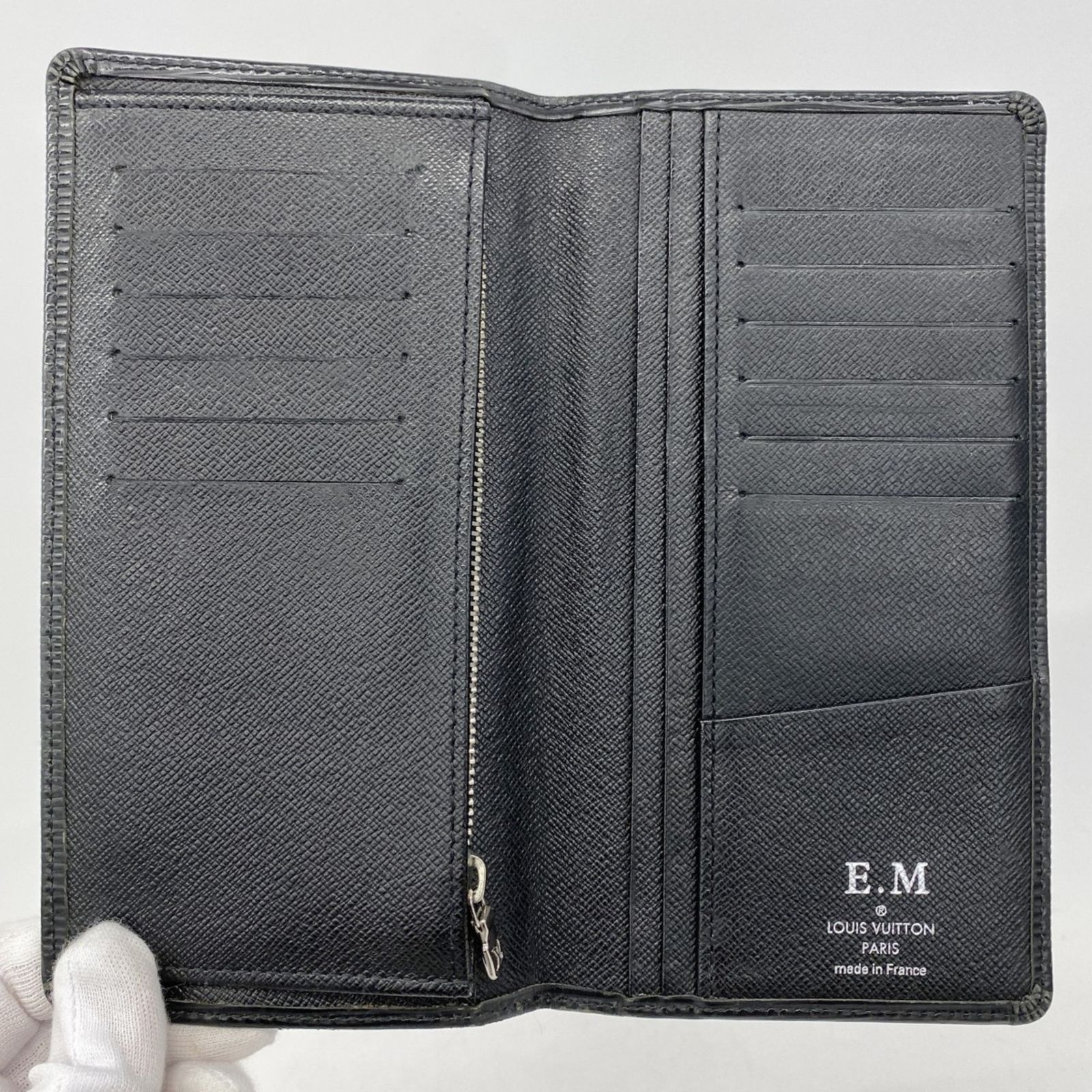 LOUIS VUITTON 長財布 エピ ポルトフォイユ ブラザ ノワール ルイ