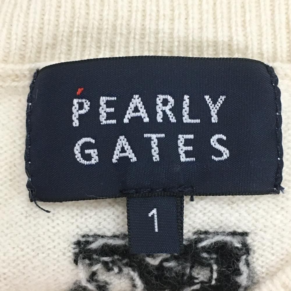 超美品】パーリーゲイツ セーター 白×黒 カシミヤ100％ ニット レディース 1(M) ゴルフウェア PEARLY GATES - メルカリ