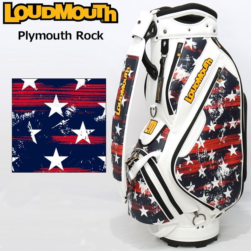 ラウドマウス 9.5型 3点式 キャディバッグ Plymouth Rock プリマスロック LM-CB0020/762999(316) 新品【Loudmouth正規販売店】