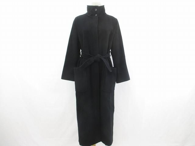 Max Mara ロングコート 黒 Max Mara マックスマーラ テディベアコート TEDGIRL ロング