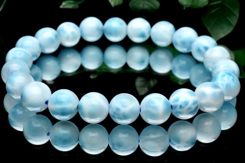 １点物 AAA 癒やしの石 ラリマー 8.5mm ブレスレット パワーストーン 天然石 _U7544