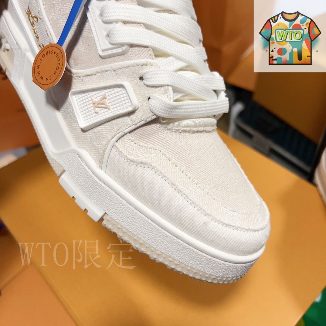 カジュアルスタイル♪【Louis Vuitton】スニーカー Louis Vuitton LV Trainer スニーカー カジュアルシューズ36-2