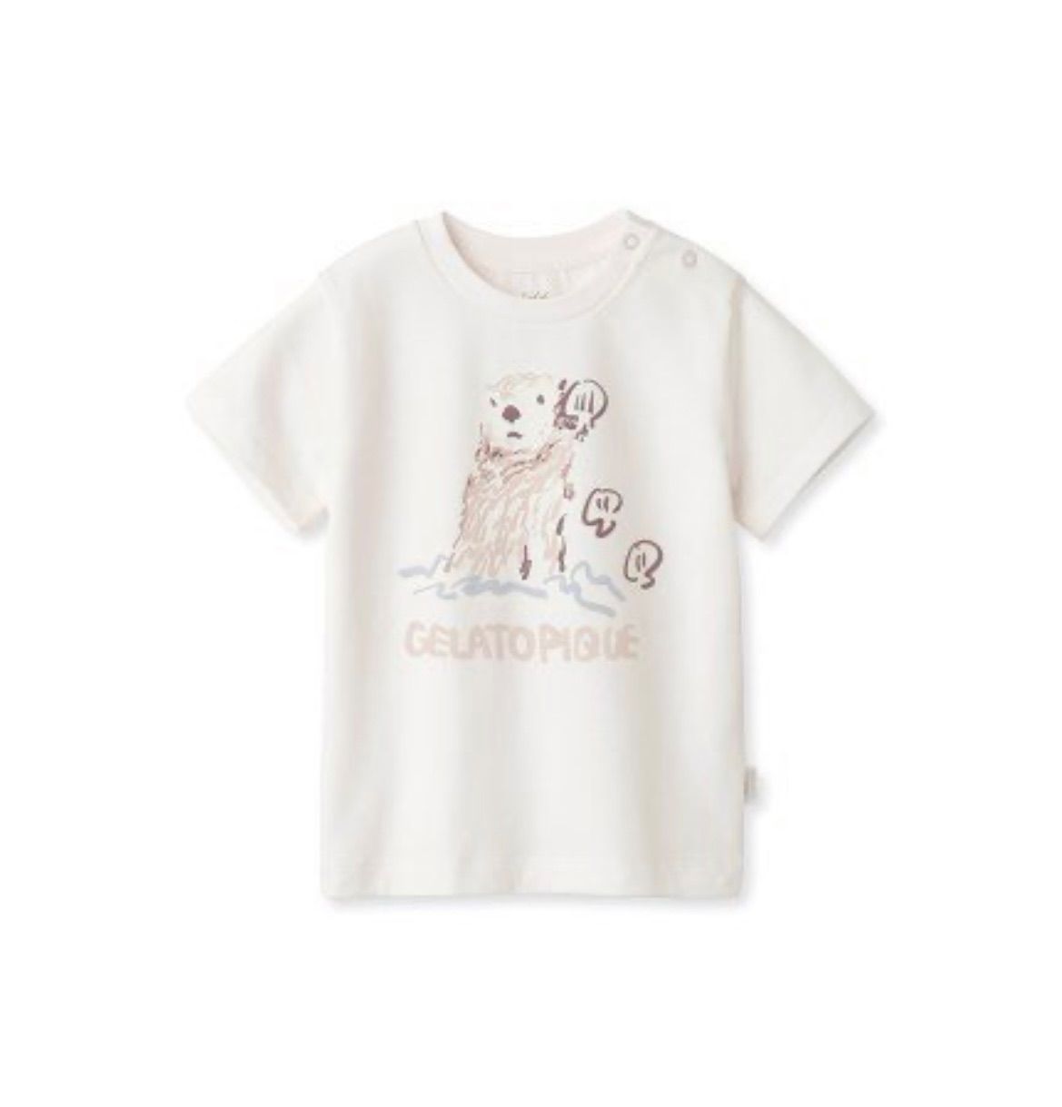 gelato pique キッズ　ラッコ柄Tシャツ　パンツセット　xs 新品 gelato pique キッズ ラッコ柄Tシャツ パンツセット xs 新品