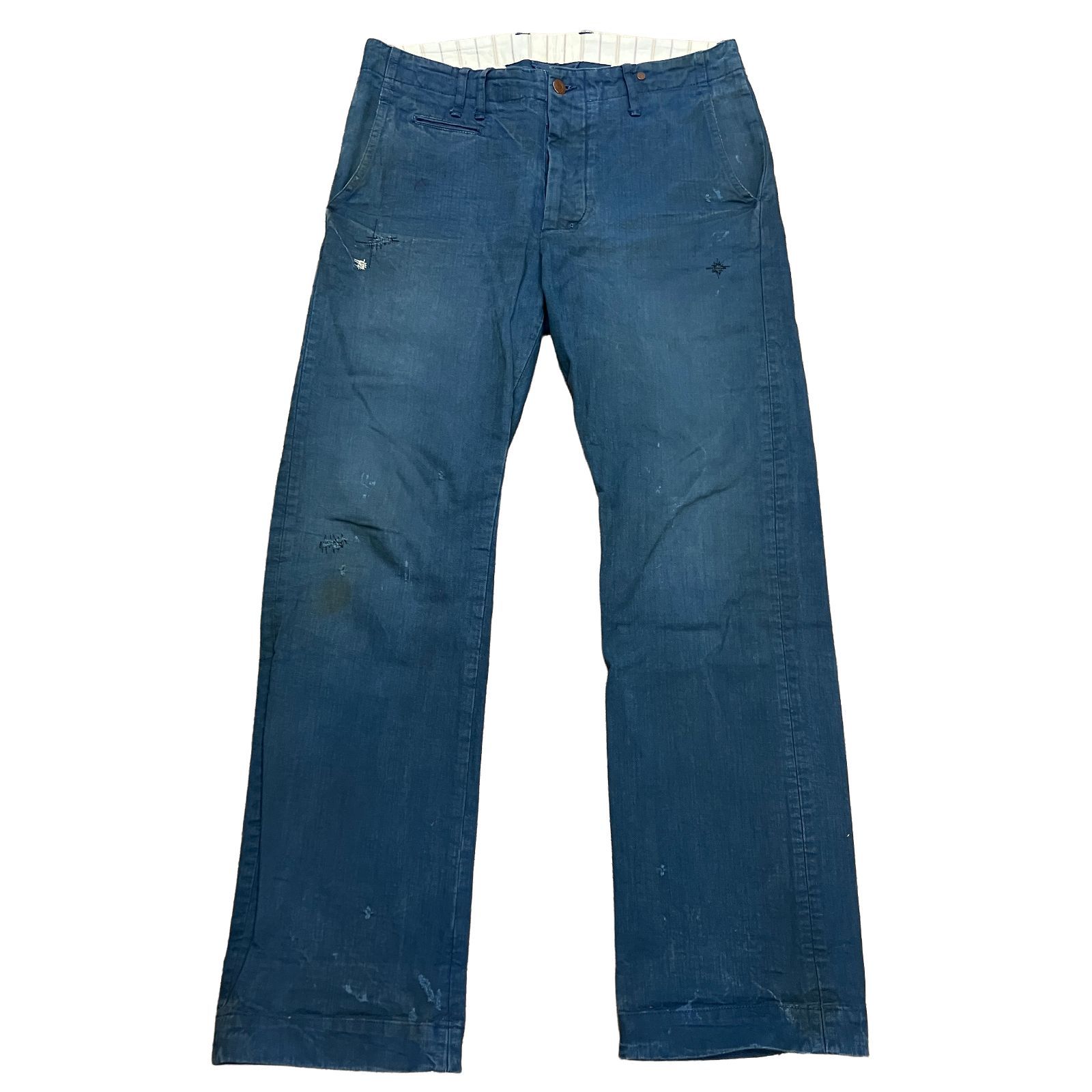 ANACHRONORM アナクロノーム　デニム　パンツ　ジーンズ　ダメージ　古着 中古・古着通販】anachronorm (アナクロノーム) Damaged Denim W