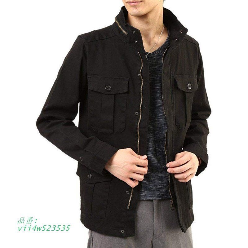 秋 メンズ ジャケット 秋 アウター メンズ アウター ストレッチ素材 おしゃれ ミリタリージャケット 秋物 防風 2025秋冬 メンズ ジャケット 40代 vii4w523535