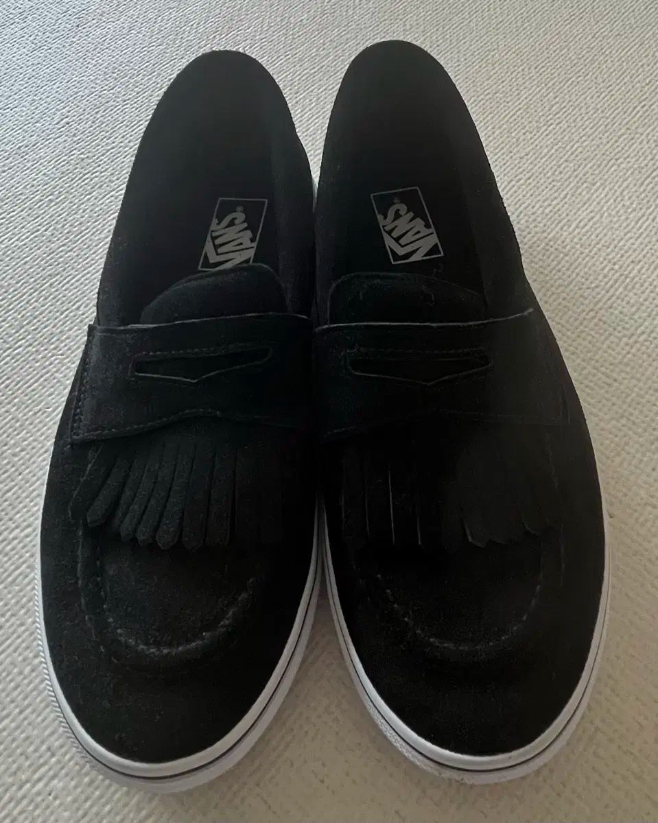 VANS バンズ スエード タッセル ローファー 黒 275 V196CF