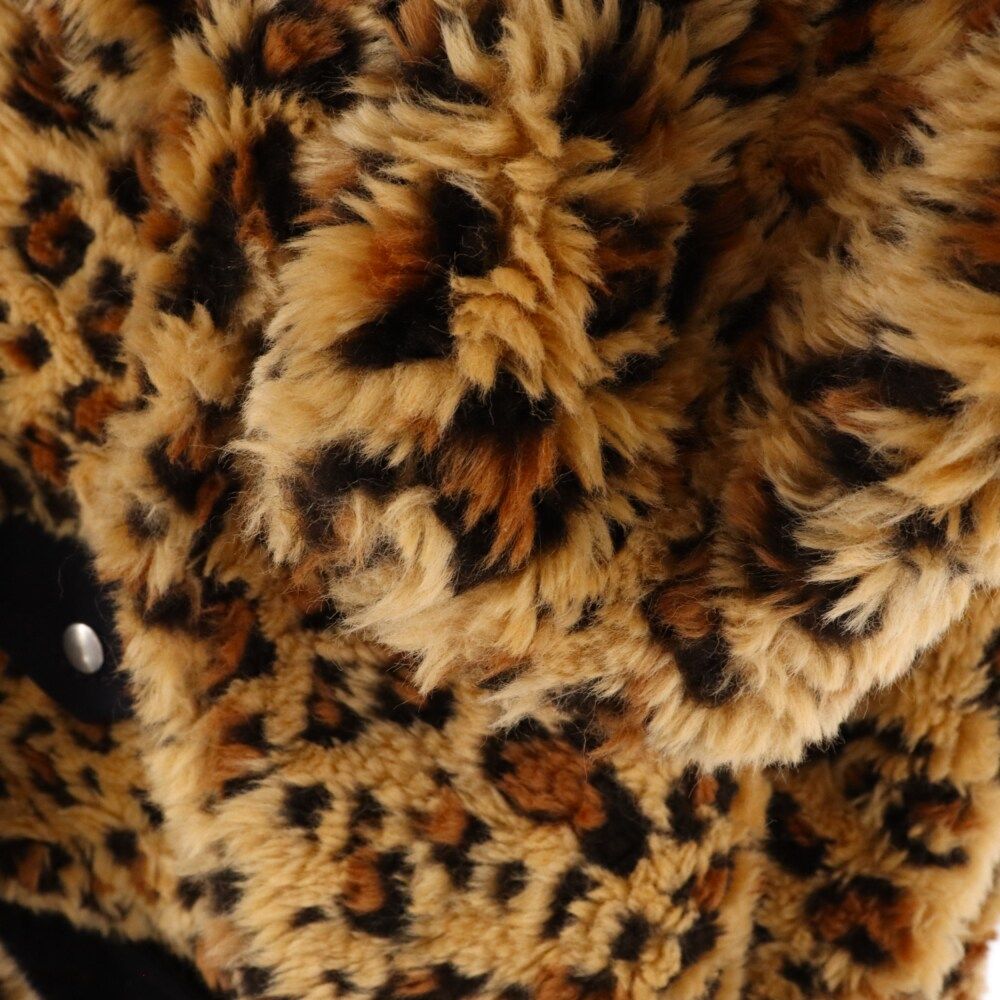 Sacai (サカイ) 19AW FAKE FUR LEOPARD LAYERED RIDERS JACKET 