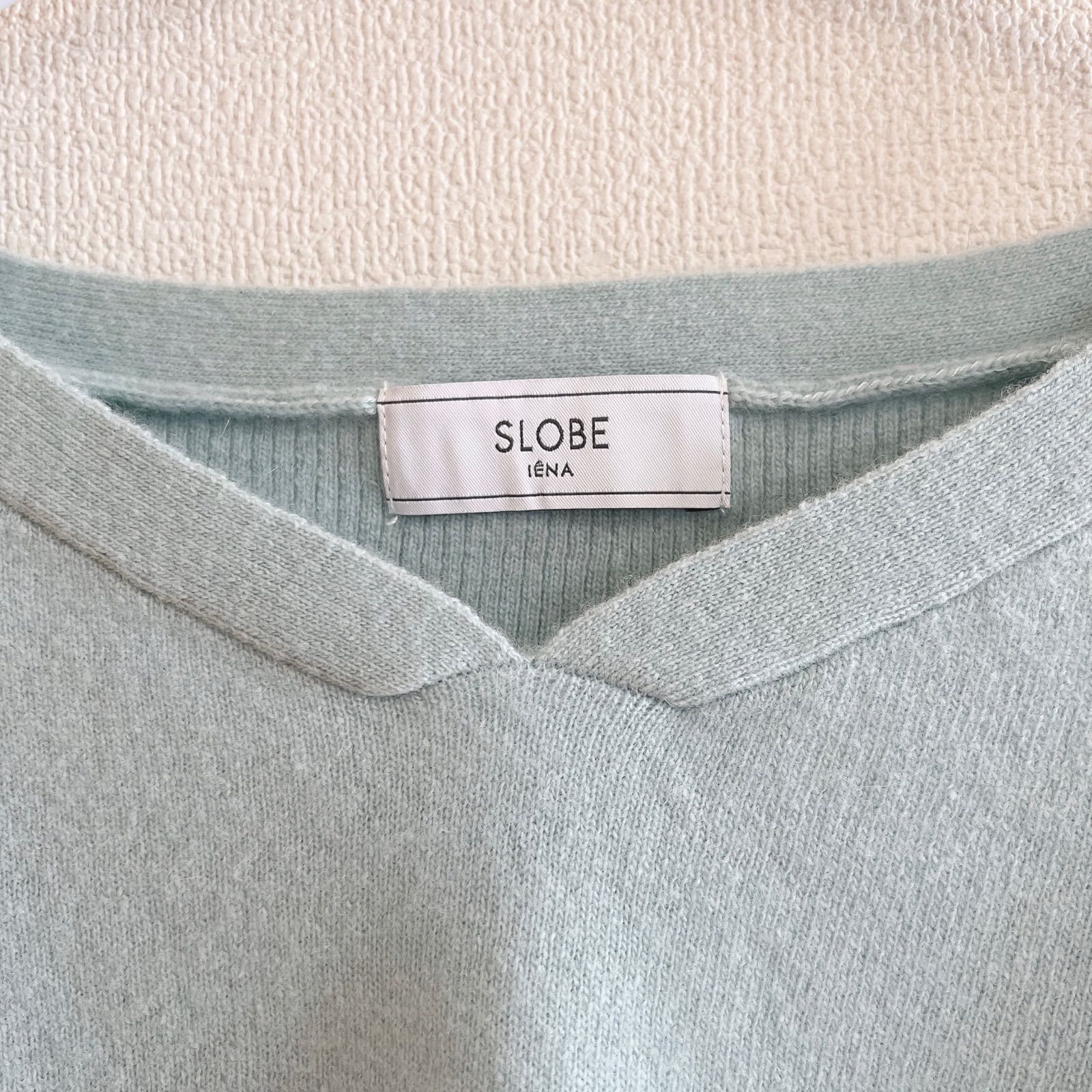 SLOBE IENA ウールカシミヤ Vネックニット - メルカリ