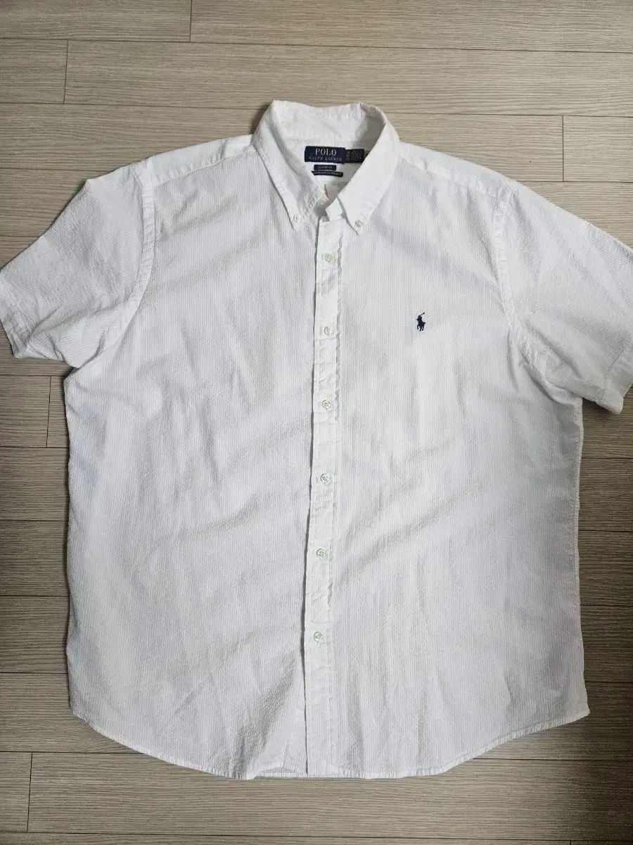 ポロ Ralph Lauren ラルフローレン 白 半袖 シャツ XL