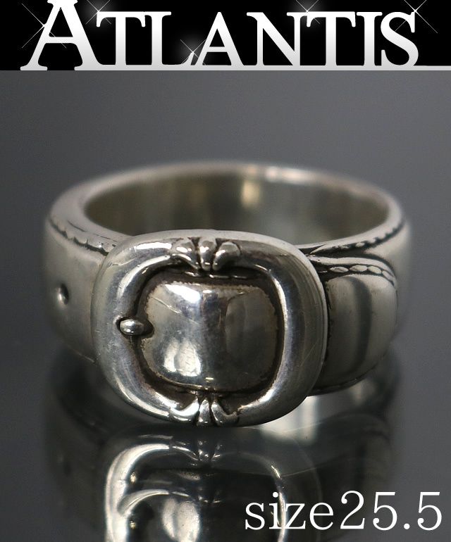 CHROME HEARTS 銀座店 クロムハーツ ベルテッドガンスリンガー ラージ リング 指輪 メンズ シルバー SV925 約25.5号 100638