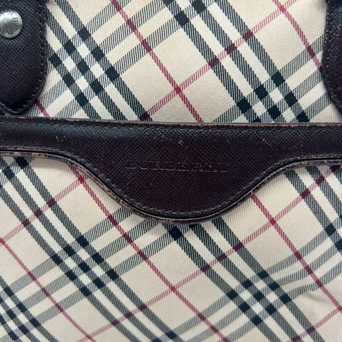 BURBERRY トートバッグ ツイード ノバチェック A4収納可能 バーバリーロンドン トートバッグ ノバチェック A4収納
