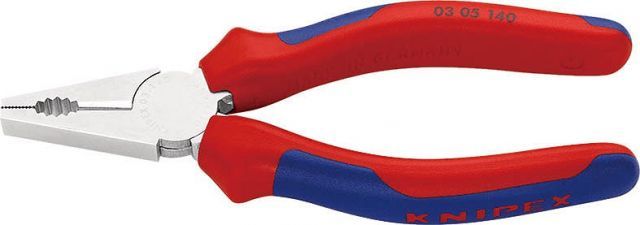 クニペックス(KNIPEX)ペンチ140mmクロームメッキコンフォートハンドル 0305-140