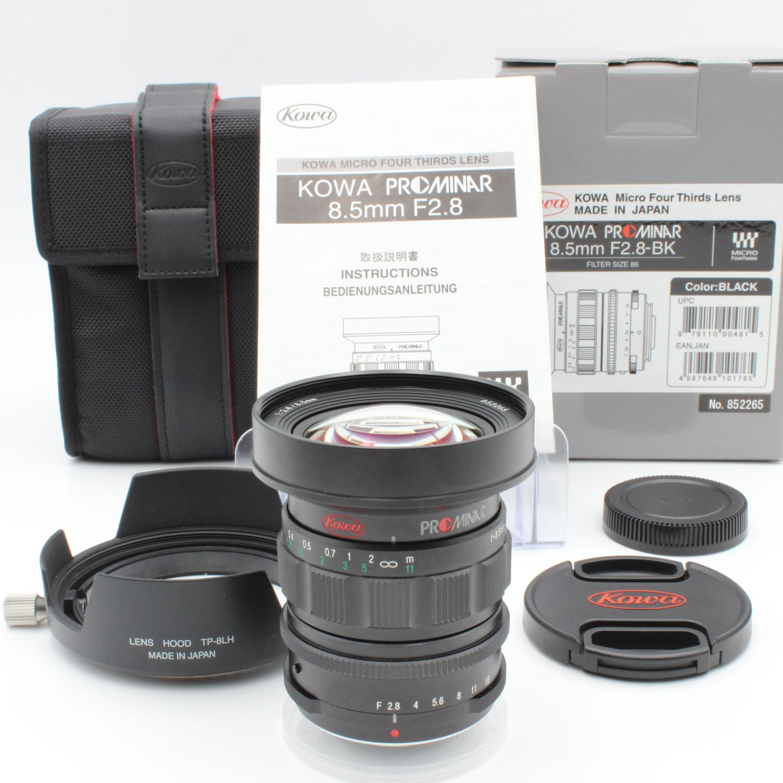 ☆美品【KOWA】PROMINAR 8.5mm F2.8 マイクロフォーサーズ用 - レンズ