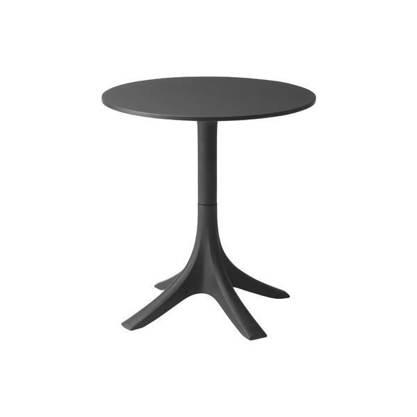 カフェテーブル/コーヒーテーブル ブラック 組立品 