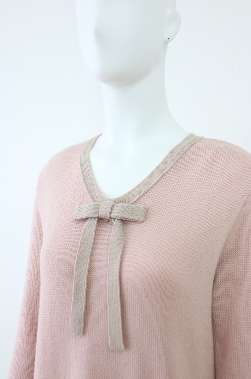 Rene☆ルネ バイカラーニットワンピース 5242010 2022年商品 ピンク