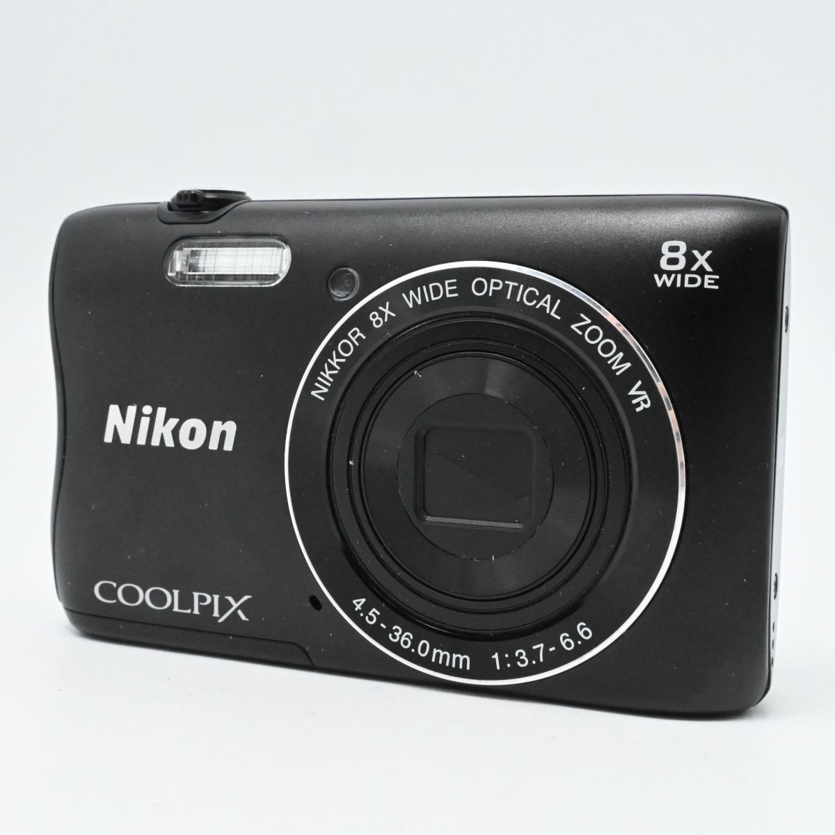 Nikon デジタルカメラ COOLPIX S3700 ブラック 光学8倍ズーム 2005万 