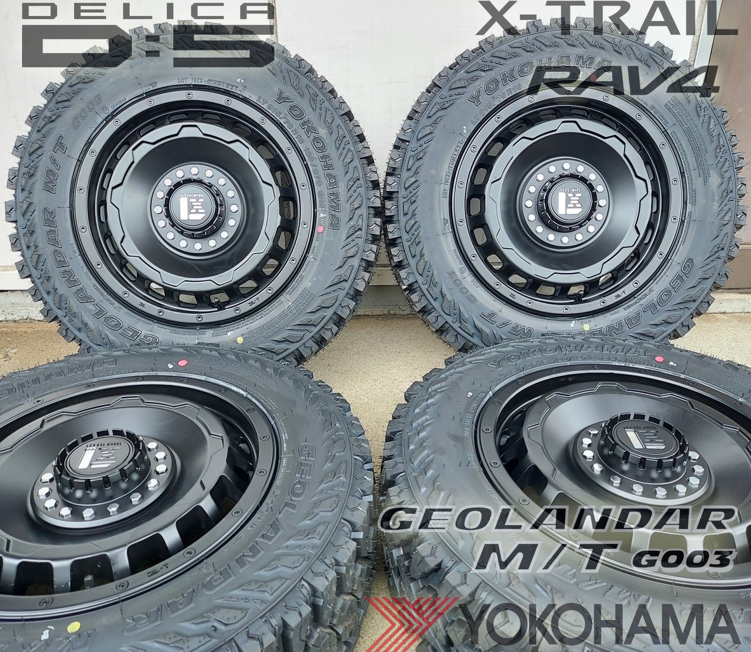 クロスロード プリウスα フォレスター XV ヨコハマ ジオランダー MT G003 215/70R16 225/70R16 16インチ  タイヤホイールセット LEXXEL レクセル SwaGGer スワッガー - メルカリ