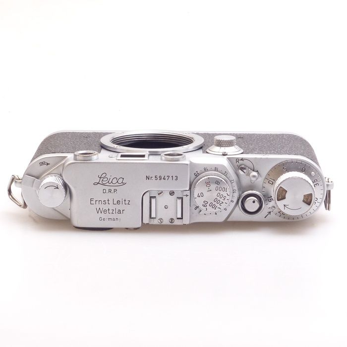【ジャンク】ライカ Leica Ⅲf ブラックシンクロ ボディ #172a OH済み 後塗りブラック塗装 バルナックライカ Ⅲf レッド