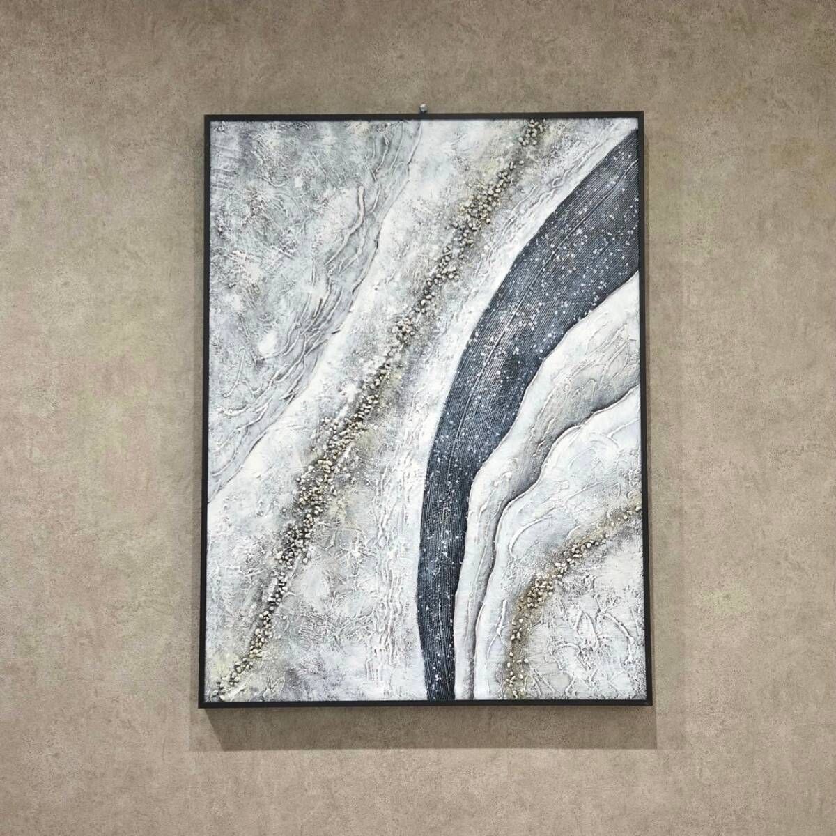 輸入品 油絵 抽象画 壁掛け アート 80×60 現代 美術 絵 モダン 北欧 絵画