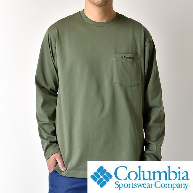 Columbia コロンビア 《316サイプレス》 新品 未使用 Tシャツ 長袖 ヤングストリートロングスリーブクルー ポケット付【B4T】【メール便2】 ファッション