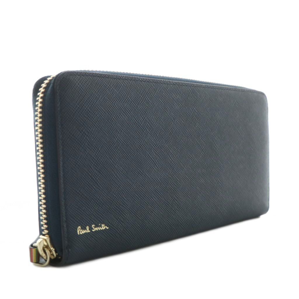 極美品✨ポールスミス 長財布 マルチストライプ ラージジップ