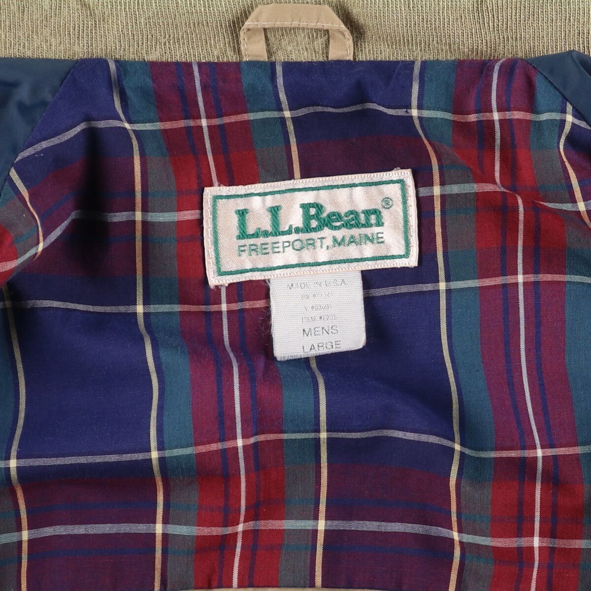 古着 80年代 エルエルビーン L.L.Bean ハリントンジャケット スイング 