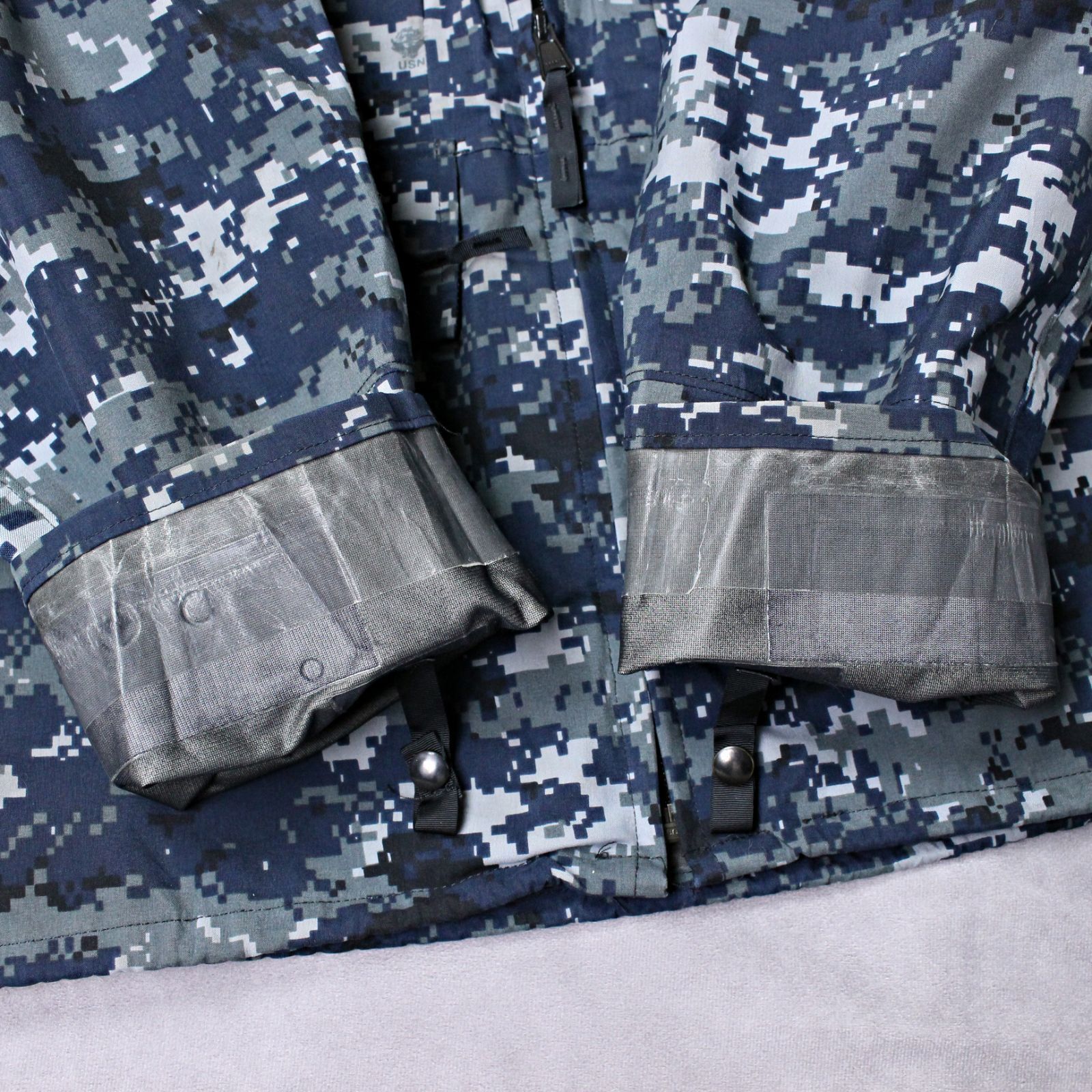 極上！US.NAVY NWU ゴアテックスパーカー　希少S-short 米軍実物 US NAVY NWU ゴアテックス パーカー デジタル カモ