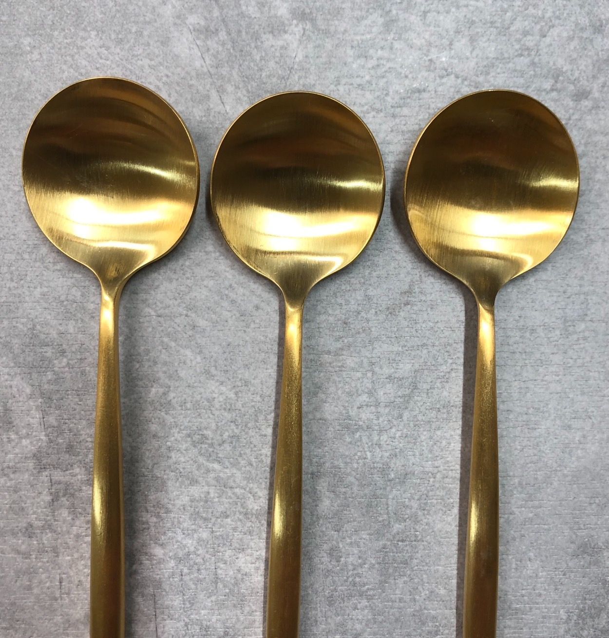 アウトレット品 Cutipol クチポール MOON マットゴールド デザート スプーン フォーク 6点セット