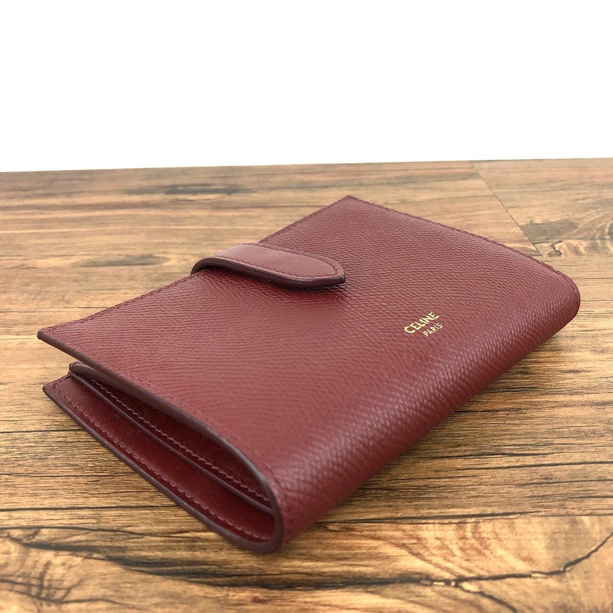 444 送料込み！ 極美品 CELINE ミディアムストラップウォレット  