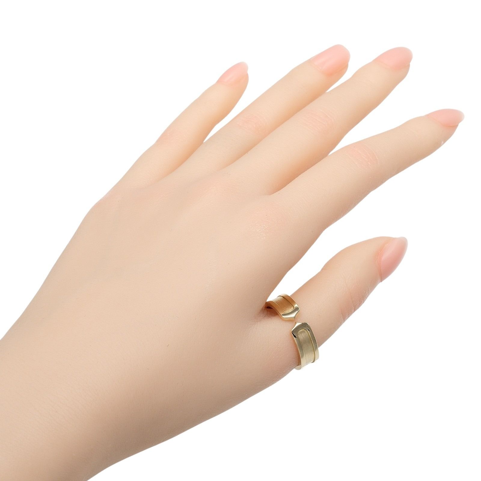 CARTIER カルティエ 2C K18イエローゴールド 21.5号 メンズ 8.71g リング 指輪