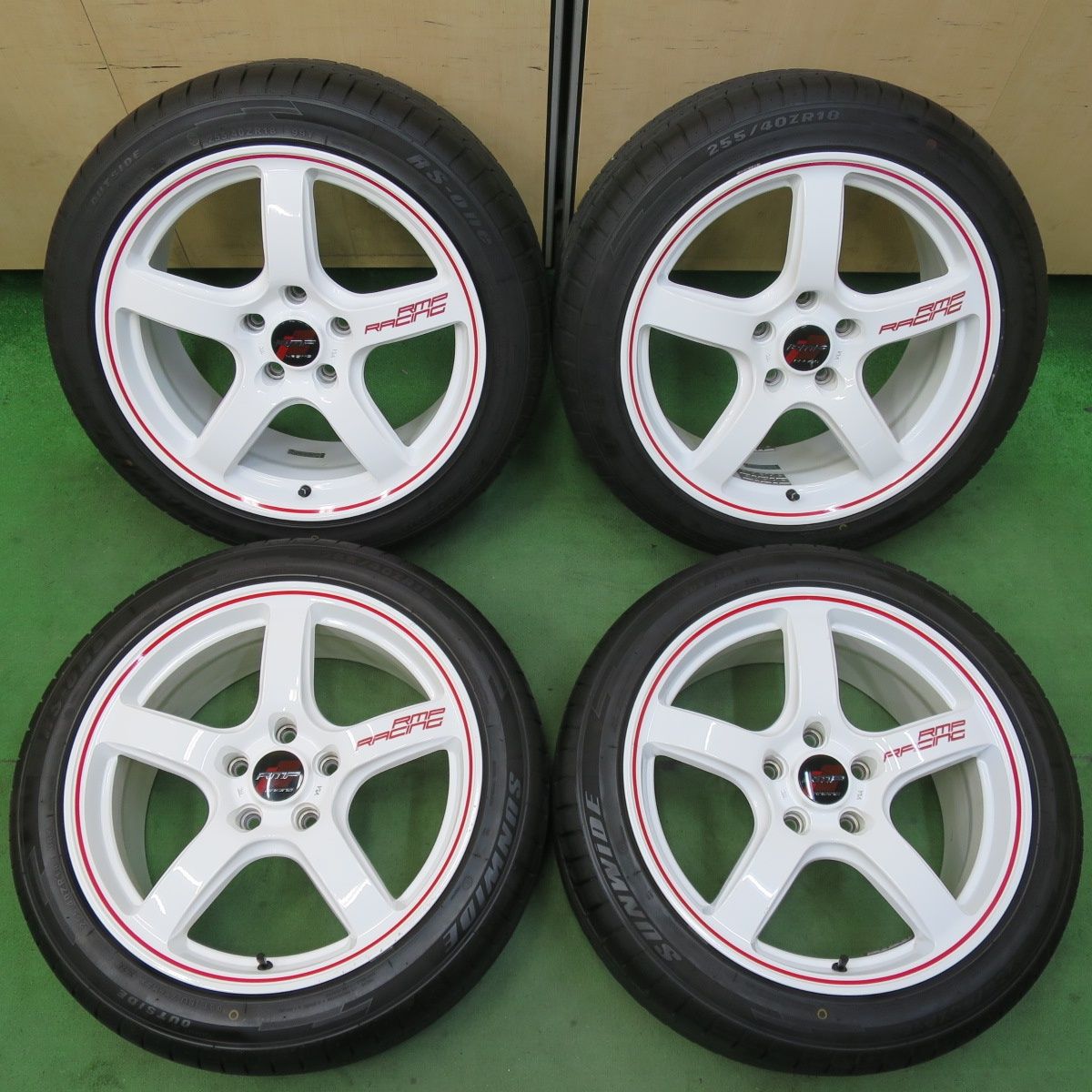 キレイ 24年 シビック タイプR 等 RMP RACING MiD 255|40R18 サンワイド RS-one 18インチ PCD120|5H 5042101イノ