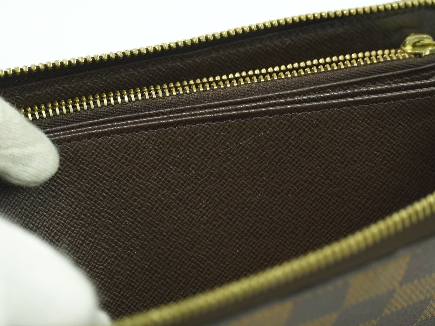 本物 ルイヴィトン LOUIS VUITTON LV ジッピーウォレット ダミエ  