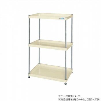 サカエ CSパールワゴン固定タイプ 樹脂製 アイボリー CSPN-75123I