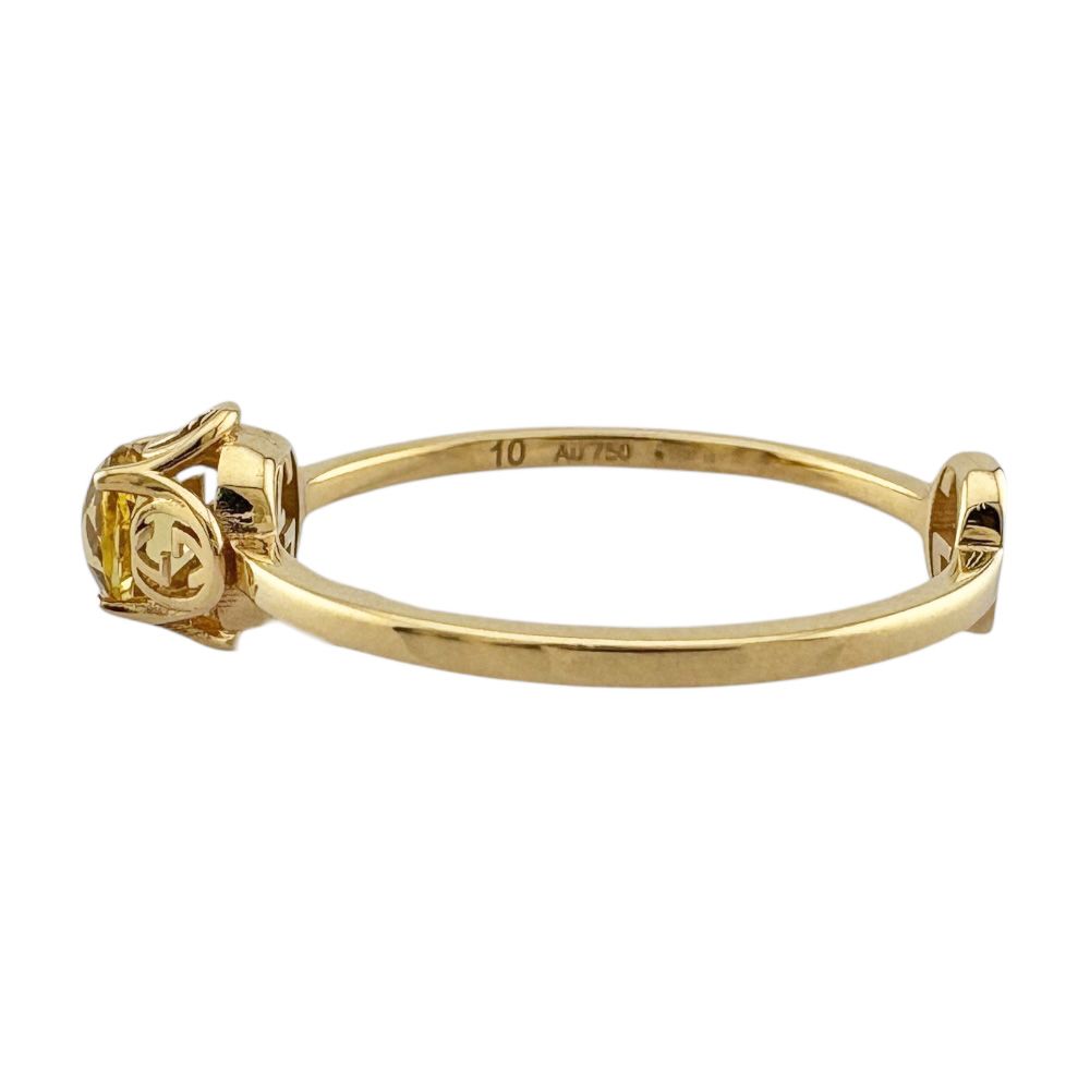 グッチ インターロッキング リング 指輪 9.5号 18金 K18イエロー  