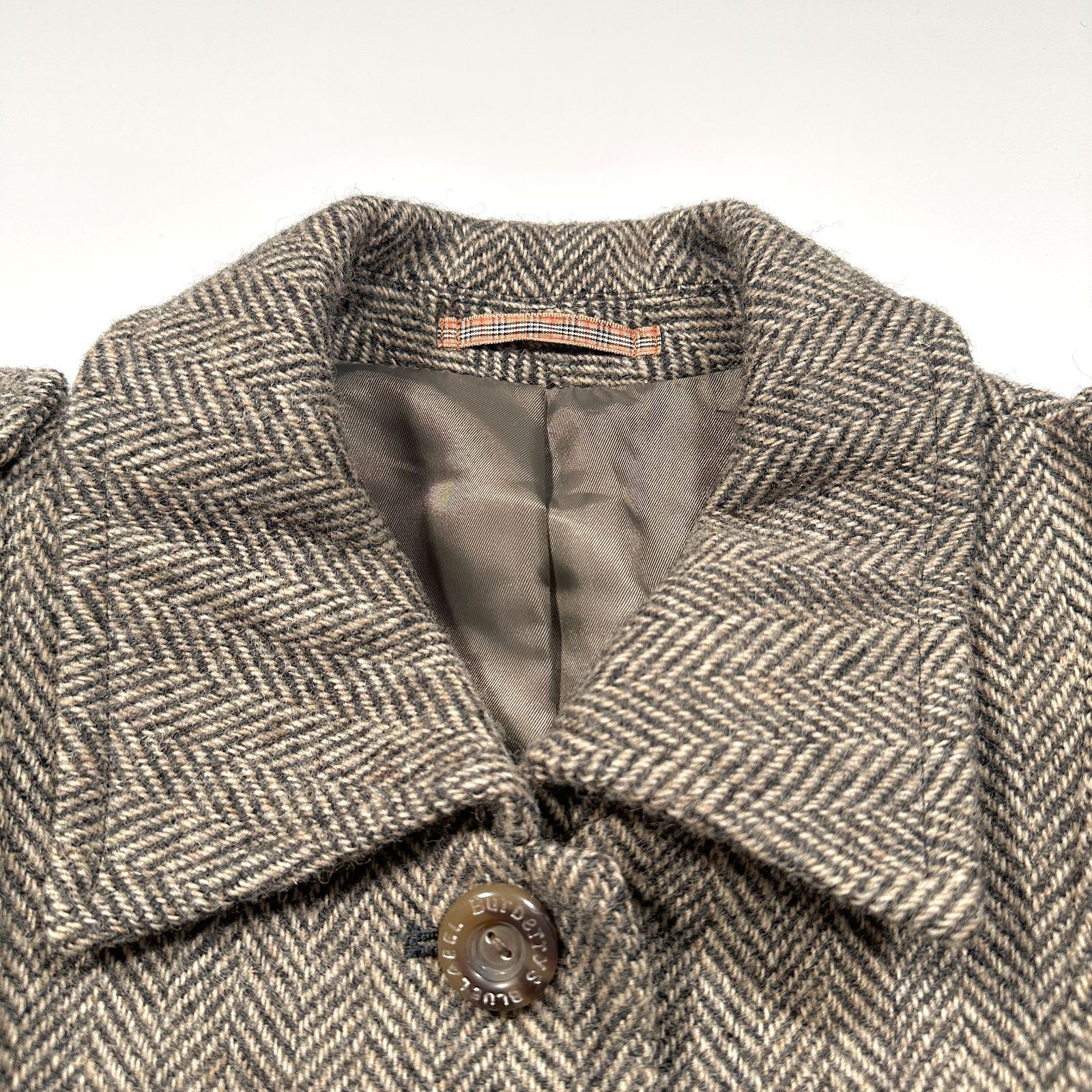 BURBERRY BLUE LABEL バーバリーブルーレーベル ツイード ステンカラー