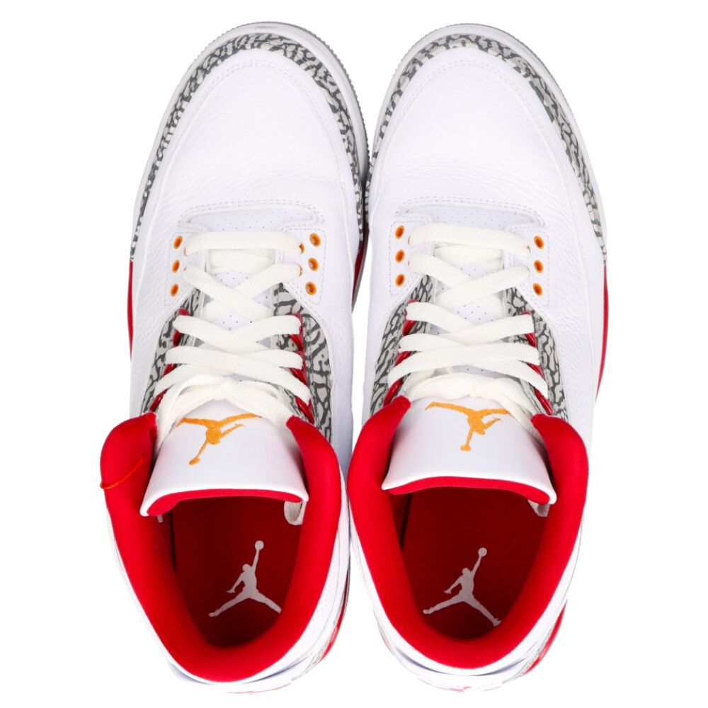 NIKE (ナイキ) AIR JORDAN 3 RETRO CARDINAL RED CT8532-126 エアジョーダン3 カーディナルレッド  スニーカー ホワイト/レッド US10.5/28.5cm - メルカリ