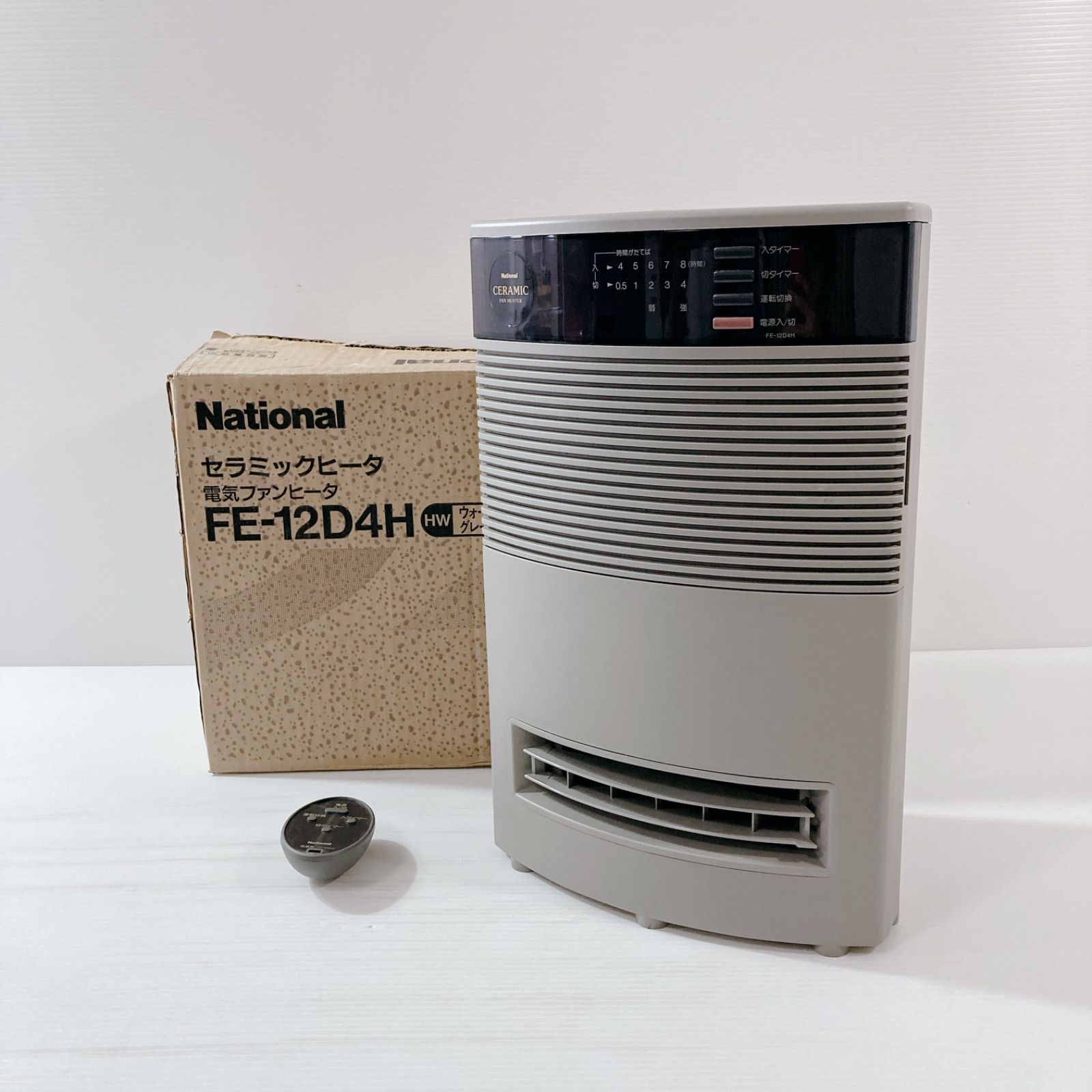 National セラミックファンヒーター 電気ファンヒーター FE-12D4H - メルカリ