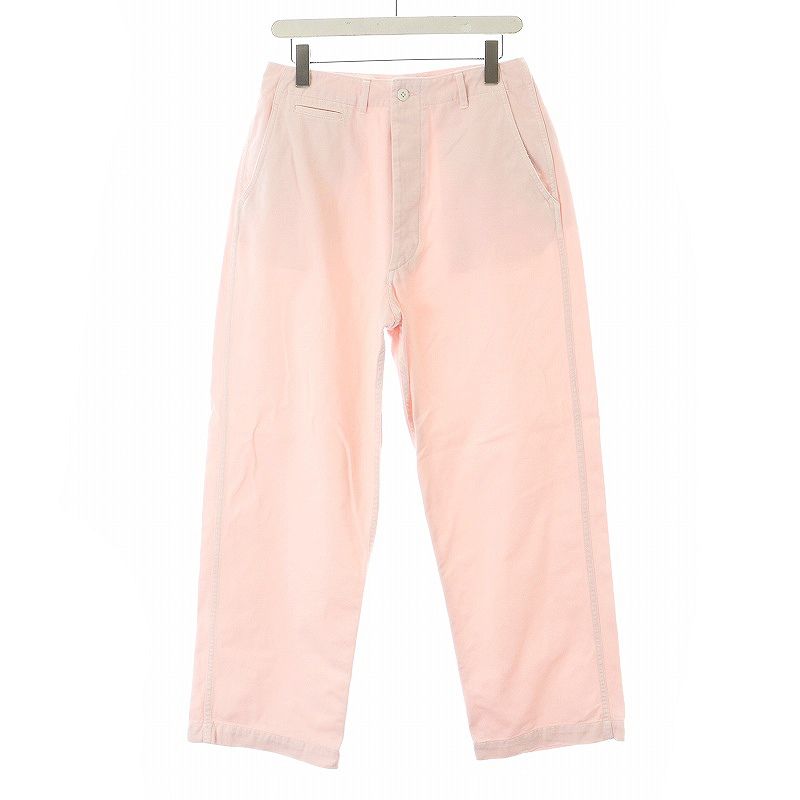 【値下げ】新品　Spick & Span ピンク ワイドパンツ カラーチノパン Spick and Span Higuchi×S チノワイドパンツ 38
