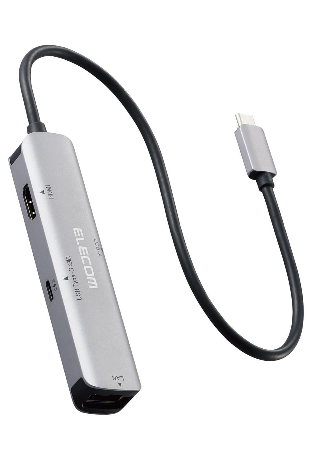 新着商品 エレコム USBハブ ドッキングステーション 4-in-1 Type-C USB PD100W対応 充電用Type-C USB 3．1 HDMI LAN シルバー DST-C29SV